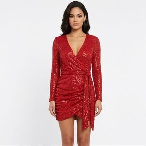 Sparlky Red Event Dress EUC
